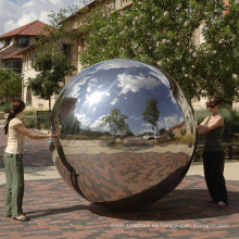 decoración de la ciudad moderna esfera esfera escultura del globo decoración jardin acier